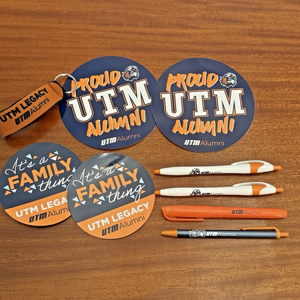 UT Martin Alumni Merch Lot Stickers Magnets Pens Highlighter Keychain UTM‎ Brand